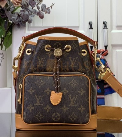 LOUIS VUITTON LV NOE BUCKET BAG BROWN SIZE 24×22×16CM M14017 MASTER QUALITY