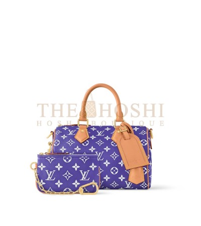 LOUIS VUITTON LV SPEEDY BANDOULIÈRE 30 BLUE MONOGRAM CALFSKIN BAG WITH REMOVABLE STRAP 32×22.5×18CM MASTER QUALITY